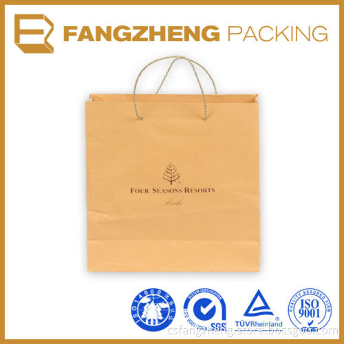 Leather paper carry bag with handle shopping bag environmental bags